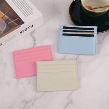 1pc Multi-Card Holder 6 Card Slots + 1 Coin Pocket Credit/Debit/Transit Card Case Convenient Card Organizer For Women Wallet Mini Wallet Purse Wallet School Supplies Card Wallet Wallet