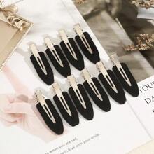 10 pièces/set Pinces à cheveux sans couture - Style bohème rétro, pinces à cheveux en alliage convenant aux femmes, parfait pour le maquillage, le lavage du visage et la coiffure, accessoire capillaire, accessoires d'été, pinces, barrettes à cheveux