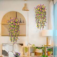 UV-Resistant Daisy Hanging Flowers - Realistic Artificial Flower Decor For Indoor And Outdoor, Perfect For Porch, Window, Yard - Easy Maintenance