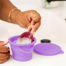 Pixie Menstrual Cup Compact Sterilizer - Good For Public Restrooms, Camping, Or Dorms - Collapsible Cleaner Container For Your Menstrual Disc & Period Cup - Microwavable - Reusable - Case Holder