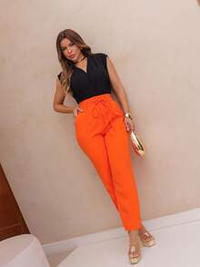 Women Pants - Orange - View 6