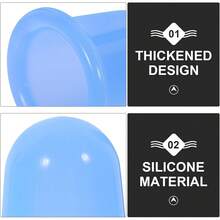 1-5 piezas Producto de cuidado de la salud familiar duradero, ventosas de masaje corporal completo, ventosas de succión de vacío, ventosas de silicona, masajeador anticelulitico, color aleatorio