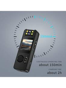 1080P HD Body Camera With 140° Rotating Lens & Magnetic Clip - 1000mAh Rechargeable, Digital Stabilization, Type-C Port, Compact POV Sports Camera For Cycling, Travel Vlogging, Blogging, Portable Camera, Biking Gear, Highquality Video