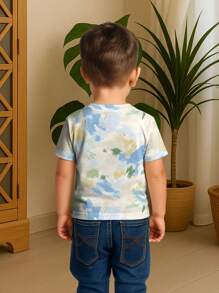 Customized Kids T-Shirt, Personalized Tie-Dye, With Fun Graphic Designs Of Human Portraits, Pets, Cartoons, Holiday Themes, Great For Kids Gifts