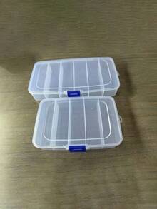 1pc Kids Hair Accessories Storage Box, Transparent Jewelry Box With Cover, Multi-Functional Hair Tie Hairclip Hairpin Scrunchie Hair Accessories Organizer - Multicolor - View 6