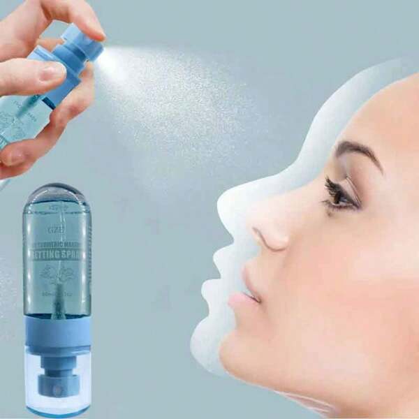 GZE VC Spray Fixador de Maquiagem com Açafrão Hidratante de Longa Duração, Secagem Rápida, Sensação Leve