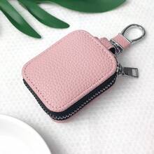 2.6 Inch X 2 Inch X 0.9 Inch Leather Earphone Carrying Case, Compatible With AirPods Pro3, AirPods/2/3/4/Pro/Pro2