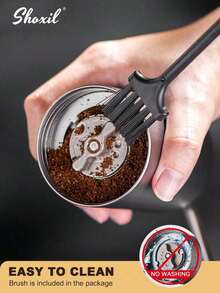 shoxil 1 件优质手动咖啡研磨机 - 容量 20 克，配备 CNC 不锈钢锥形毛刺、可调节研磨设置和胡桃木手柄，适用于浓缩咖啡/滴滤咖啡/法式压滤咖啡，便携，适合旅行/露营/居家