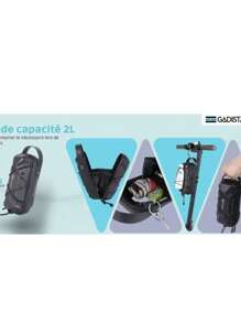 Bolsa impermeable para patinetes eléctricos para adultos, 2 litros, innovador soporte para patinetes eléctricos o patinetes antirrobo