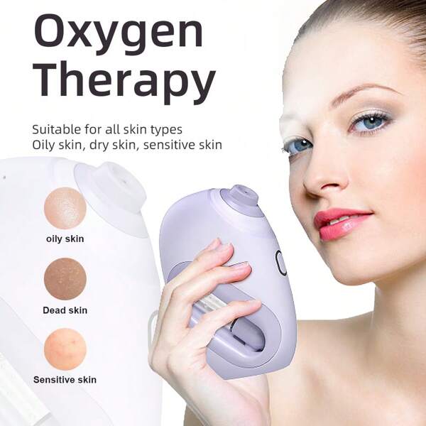 Nano Facial Steamer - Rechargeable Portable High Pressure Oxygen Sprayer, 0.3mm Micronized Mist Skin Moisturizer, Essential Hydrating Facial Care