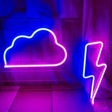 1 pièce Enseigne au néon tête de vache rose 11x10x0,7 po environ 28x25,5x1,8 cm Lumière décorative à LED, alimentée par batterie ou USB (flamme, nuage, éclair, pont arc-en-ciel) Lumière néon pour bureau ou décoration murale, toile de fond pour diffusion en direct d'influenceur, convient pour la chambre, la maison, les fêtes, les anniversaires, les demandes en mariage, la Saint-Valentin, la Fête des mères, la décoration de Noël