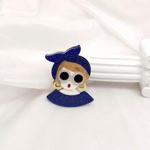 1pc Luxury Personalized Elegant Vintage Acrylic Brooch, Fashion Decorative Accessory Backpack For School Office Accessories Shirts Jacket Jewelry Halloween Clothes Pin Funny Cute Teacher Gifts Costume Accessories Bag Charms Christmas