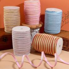 3 mètres/5 m de ruban de reliure non extensible en or et argent pailleté, 1 yard de largeur, résistant à la chaleur, pour vêtements, rideaux, literie, sacs, nappes, bordure de couture