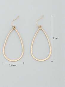 1 pièce Pendentif à goutte d'eau doré à la mode, élégant et discret, convient pour la fête, le cadeau et le port quotidien, avec une ambiance envoûtante