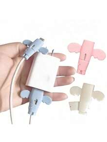 3pc Data Cable Protection Case Set – Silicone Soft And Comfortable Cable Protectors For Mobile Phone And Laptop Charging Cables – Durable And Flexible Material To Prevent Damage, Tangles, And Wear – Ideal For Protecting Chargers, Data Cables, And Wires – DAY Design For Stylish And Effective Cable Organization – Essential Accessory To Keep Your Cables Safe And Neat. Charger Accessories, Phone Accessories