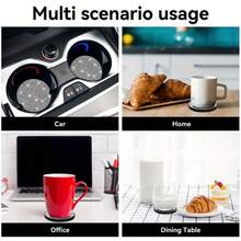 1 件优雅水钻镶嵌汽车防滑杯垫 - 黑色 - 查看 4