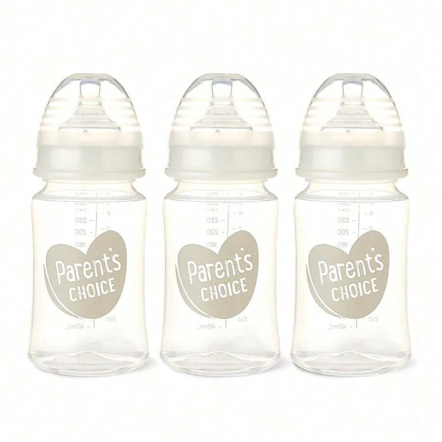 Parent's Choice Wide Neck Bottles, 3 Pack, 9 Fl Oz - 1 - View 1