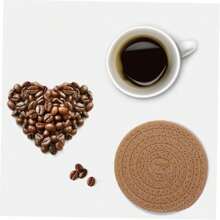 Set de 4 piezas/8 piezas de posavasos absorbentes, posavasos minimalistas con forro de tela no tejida, adecuados para mesas de café, decoración del hogar, bares y regalos - Serie marrón