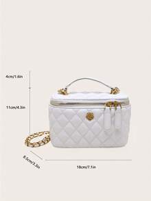 全新时尚简约手拿包、单肩包和斜挎包 - 白色 - 查看 8