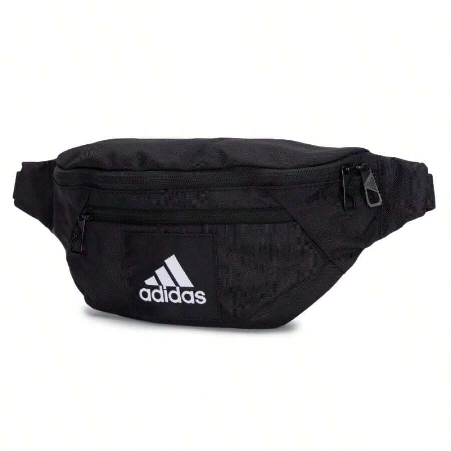 Adidas ESS 腰包 肩包 斜跨包 男女通用 戶外跑步健身運動訓練單車包 IT2047 - 黑色 - 查看 1