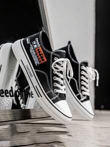 Students' Canvas Shoes, Summer Men's Comfortable Lightweight Breathable New Versatile Popular Casual Athletic Skateboard Shoes For Teenagers