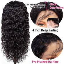 无胶 4*4 高清前蕾丝和 13*4 13*6 高清透明自然黑色卷发蕾丝前假发 180% 密度真人发混合假发 - 可立即佩戴，无需胶水 - 巴西原生发假发前部无胶，含婴儿头发，多种尺寸，非常适合女性自然发际线，自然外观 - 自然色&黑色系 - 查看 5