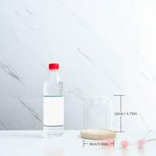 1pc Glass Cover, Blind Box, Preserved Flower, Doll Display, Glass Display Dome With Soft Wood Bottom, Mason Jar Dome, Vase Display Box, Transparent Dome-Shaped Jar Display Box, For Crafts, Plants, Lights, Succulents, Trophies, Pocket Watches Desktop Centerpiece Decor, Home Christmas Party Gift Decoration