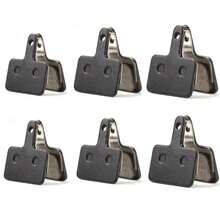 CNC 自行车配件，适用于 Shimano B01S/M375/M395/M416 的自行车刹车片，半金属树脂山地车盘式制动器替换片，6 对 - 黑色 - 查看 2
