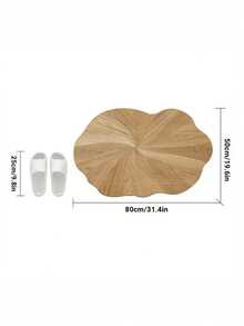 1 件装不对称木纹图案浴室地垫，超强防滑橡胶底浴室地垫，户外入口门垫，室内装饰地毯，浴室地垫，柔软吸水速干垫，地毯淋浴浴缸户外门垫，家居装饰，浴室装饰，房间装饰，返校季入口装饰 - 彩色 - 查看 10