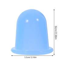 1-5 piezas Producto de cuidado de la salud familiar duradero, ventosas de masaje corporal completo, ventosas de succión de vacío, ventosas de silicona, masajeador anticelulitico, color aleatorio