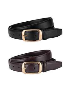 1 Stück Damen Gürtel im Lässig & Business Stil, vielseitig einsetzbar, passend zu Jeans, Lässige Hosen für den täglichen Gebrauch