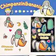 24 件 Tung Tung Tung Sahur 动物娃娃贴纸包 - 耐用防水乙烯基贴花，适用于滑板、笔记本电脑和自行车 | 易剥离粘贴，防褪色卡通图案，DIY 面部敷料贴纸，非常适合派对礼物、学校礼物、节日礼品袋、毛绒玩具贴纸、Huto 玩具、Tangu 主题、Tralala 模型珠宝、Sahur 主题、Tralero、意大利脑腐烂 - 彩色 - 查看 10