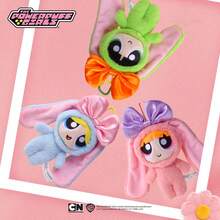 Llavero de peluche de conejito de Las Chicas Superpoderosas - Llavero de recuerdo de personaje de dibujos animados encantador para bolsos, llaves y teléfonos (Blossom, Bubbles, Buttercup) - Multicolor - Ver 1