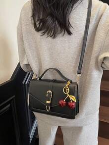 这款全新时尚经典小丑设计PU防水多层紧凑型方形包适合旅行、购物、通勤上班和斜挎佩戴。