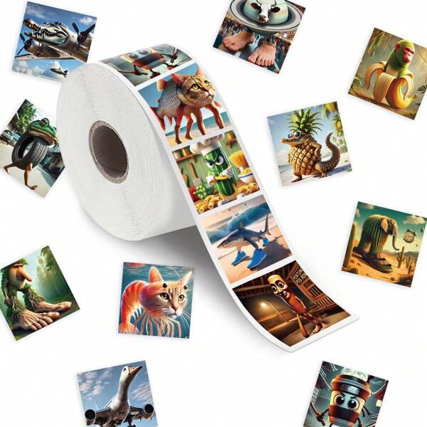 500PCS Tralalero Tralala Naklejki Cartoon Tungtung Sahur Brainrot Dzieci Plan Papeteria Pakiet Gitara Deskorolka Uszczelniająca Paster Dekoracja Zabawki Prezent