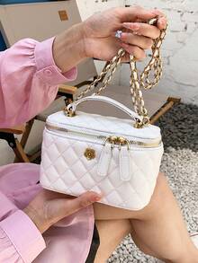 全新时尚简约手拿包、单肩包和斜挎包 - 白色 - 查看 4