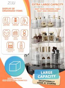1 Pc 90° Corner Bathroom Countertop Organizer - Vanity Tray For Bathroom & Kitchen