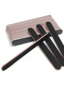 5支装黑色指甲锉，直型指甲抛光块，高品质不掉毛指甲抛光块 - 黑色 - 查看 6