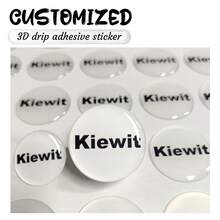 [ Customization ] One Round Waterproof And Tear Resistant 3D Drip Resin Sticker (1.5CM/2CM/2.5CM/3CM) Can Be Used For Customizing Product Logos, Marking Labels, And Suitable For Multiple Learning And Work Occasions - Multicolor - View 2