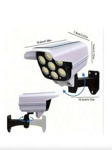 1 PC Motion Sensor Solar Light, 77 LED Spotlights With Remote Control, Outdoor Wireless Floodlight Virtual Like Security Camera For Hotel, Porch, Garden, Patio, Driveway - Solar Powered And Wireless Wall Light