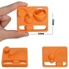 1 pieza Juguete antiestrés de estilo deslizante con impresión 3D, juguete de descompresión con empuje infinito, juguete girador de manos, cubo de rompecabezas, almohadilla multifuncional antiestrés