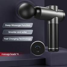 Benbo BENBO Massage Gun, Body Massage To Relieve Pain, LCD Display Comes With Multiple Massage Heads, Gray And Green. It's A Great Choice For Home, Office, Gym, Party, Christmas, New Year, Thanksgiving, As A Gift For Friends Or For Personal Use