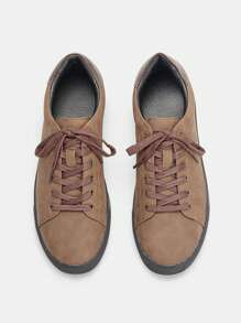 Mocasines clásicos y retro para hombres, con suela de goma, cómodos zapatos deportivos planos para uso diario y desplazamientos estudiantiles