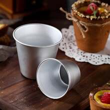 1/3/5 PCS Aluminum Baking Cups, Small Round Baking Molds, Nonstick Mini Pudding Molds - Round Baking Cups For Desserts, Tarts, And Eggs For Ovens, Used For Making Round Pudding Cake Cups, Round Pudding Cake Cups, Jelly Molds