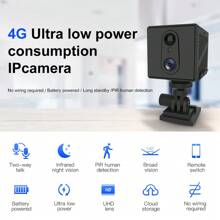 Cameră mini 5MP, viziune nocturnă în interior, supraveghere video, monitorizare securitate, baterie reîncărcabilă 3000 mAh, cameră de acasă, compatibilă cu cartela SIM 4G