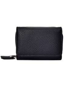 Japanese Style Short Men's Fashion High-End Feel Tri-Fold Compact PU Wallet, Large Capacity Portable Coin Purse, Multi-Function Change Bag, Student/Men Gift For Birthday/Anniversary/Father's Day - Multicolor - View 11