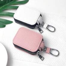 2.6 Inch X 2 Inch X 0.9 Inch Leather Earphone Carrying Case, Compatible With AirPods Pro3, AirPods/2/3/4/Pro/Pro2
