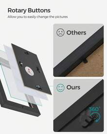 SONGMICS 12-Pack 4X6 Collage Picture Frames, Picture Frames Collage For Wall Decor, Black Photo Collage Frame, Multi Picture Frame Set With Glass Front, Assembly Required - Black - View 4