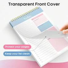 To Do List Pad - To Do List Notebook For Work With 52 Sheets, Undated Daily Planner Perfect For Daily Tasks And Goal Setting, To Do List Notepad Suitable For Office, Home And School School Supplies,Back To School - Multicolor - View 3