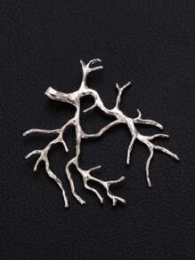 1/5 pièces Base de pendentif en branche d'arbre plaqué or, Faire-soi-même pour envelopper et incruster des pierres naturelles, des cristaux, des perles